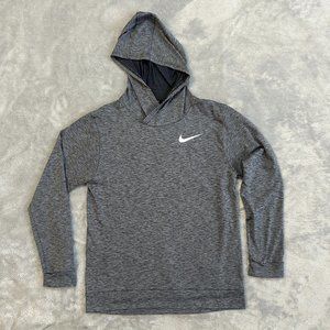 Nike Dri-Fit Youth Large Gray Hooded Lightweight Shirt